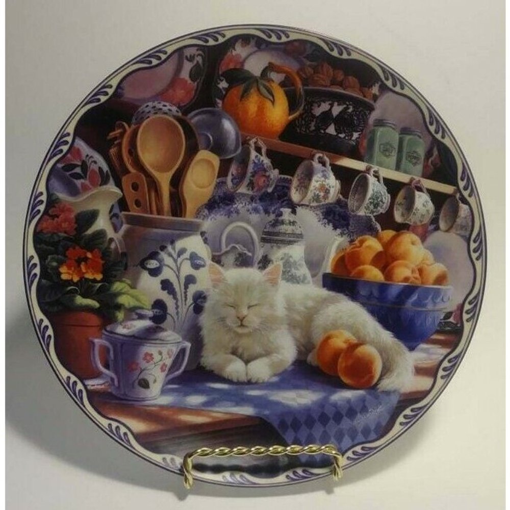 Mabel's Sunny Retreat by Mary Ann Lasher 1994 Warm Country Moments with Cat